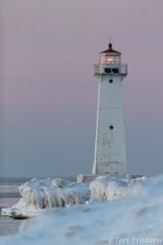 Sunset at Sodus Point lighthouse