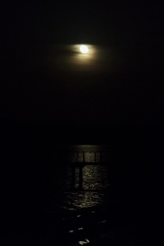 The Moon from my room in Tomales Bay