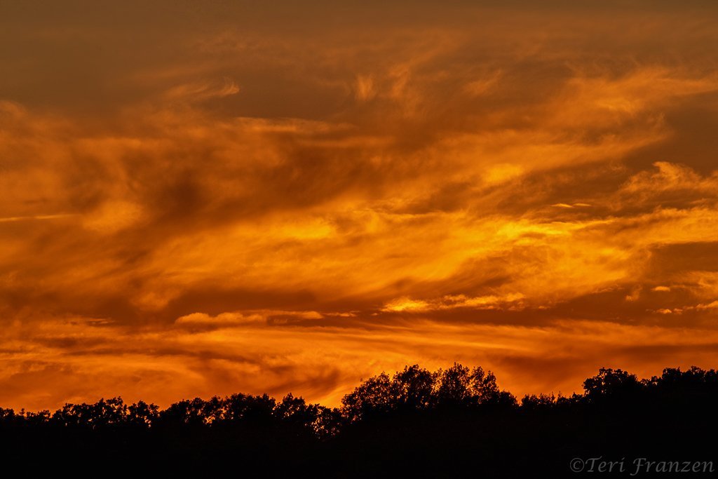 Jupiter sky at sunset