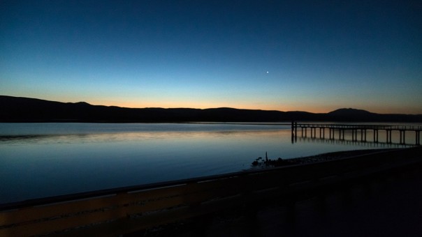 Dusk from my room in Tomales Bay