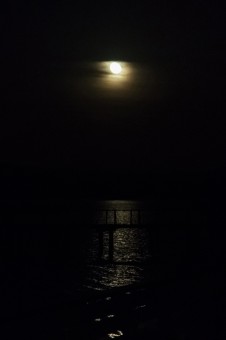 The Moon from my room in Tomales Bay